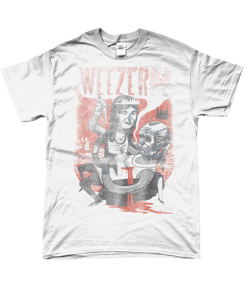 weezer faded live in portland t-shirt