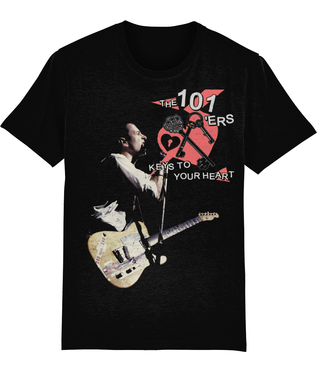 Joe strummer the 101'ers keys to my heart organic soft feel premium t-shirt