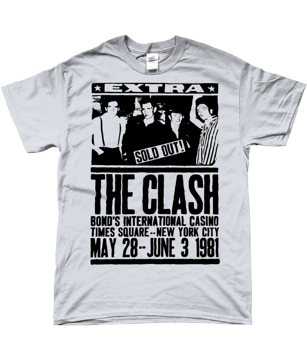 clash live 1981 t-shirt