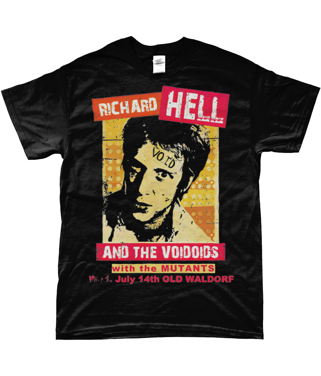 richard hell live july 14th t-shirt black