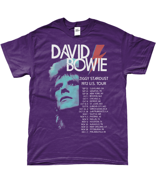 ziggy stardust david bowie tour 1972 t-shirt