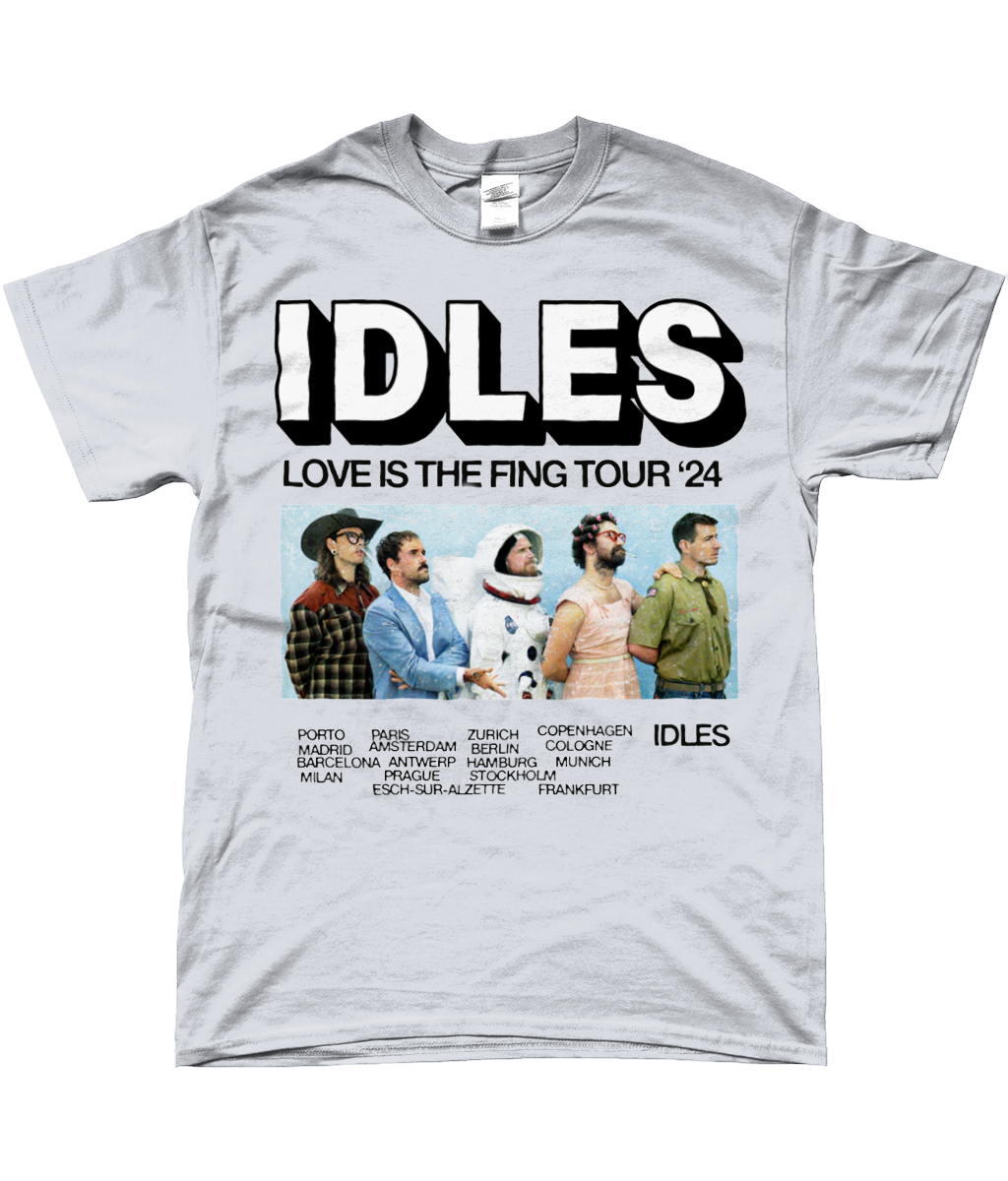 idles love is the fing tour t-shirt