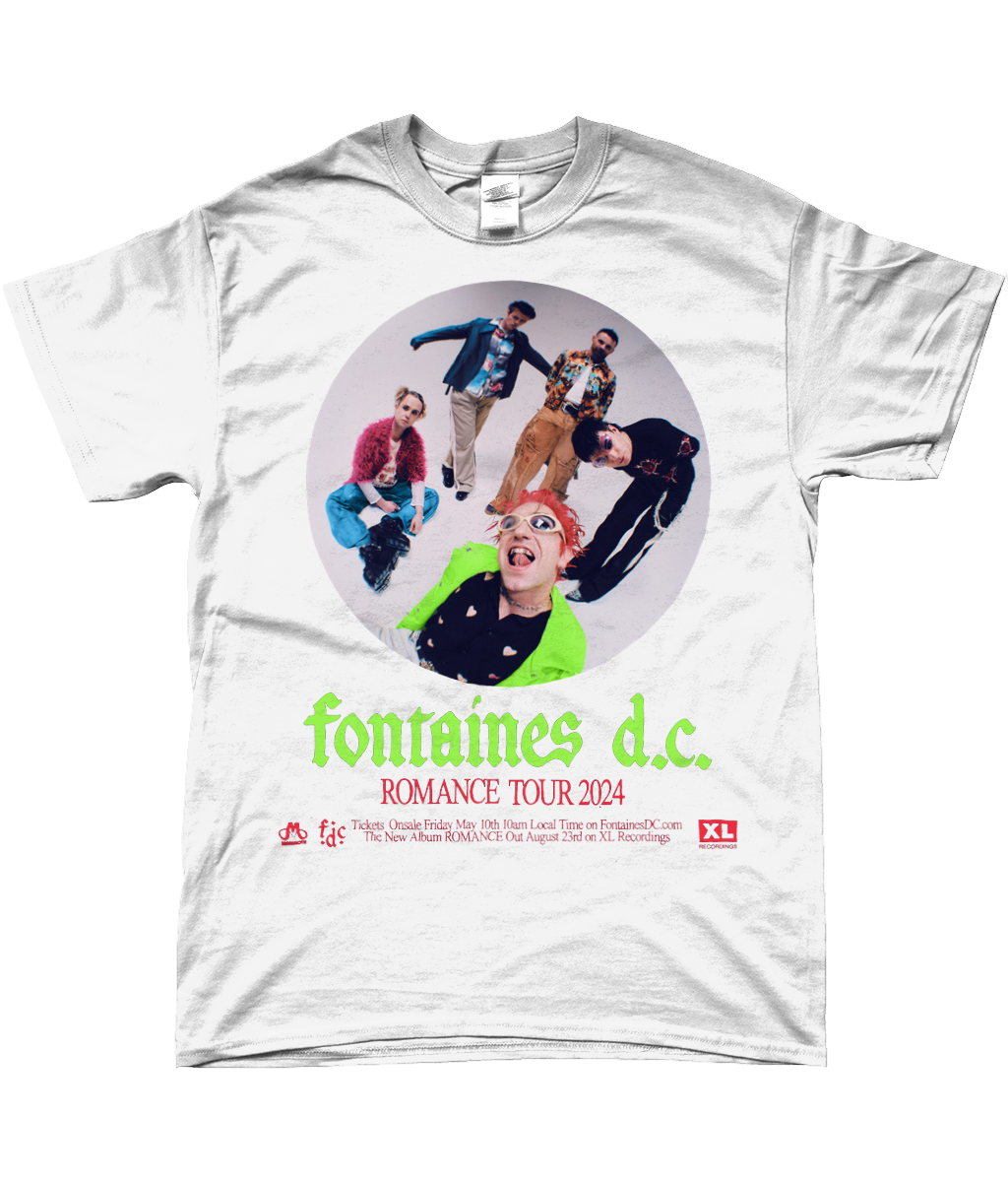 fontaines dc romance tour t-shirt