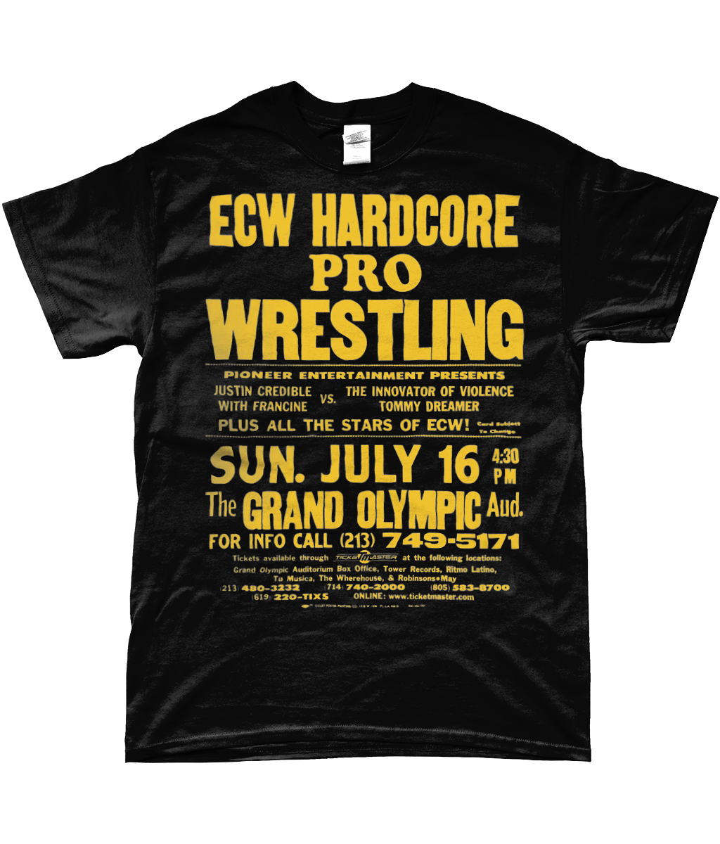 ecw wrestling t-shirt