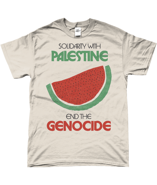 solidarity with palestine t-shirt , all profits going to map.org.uk