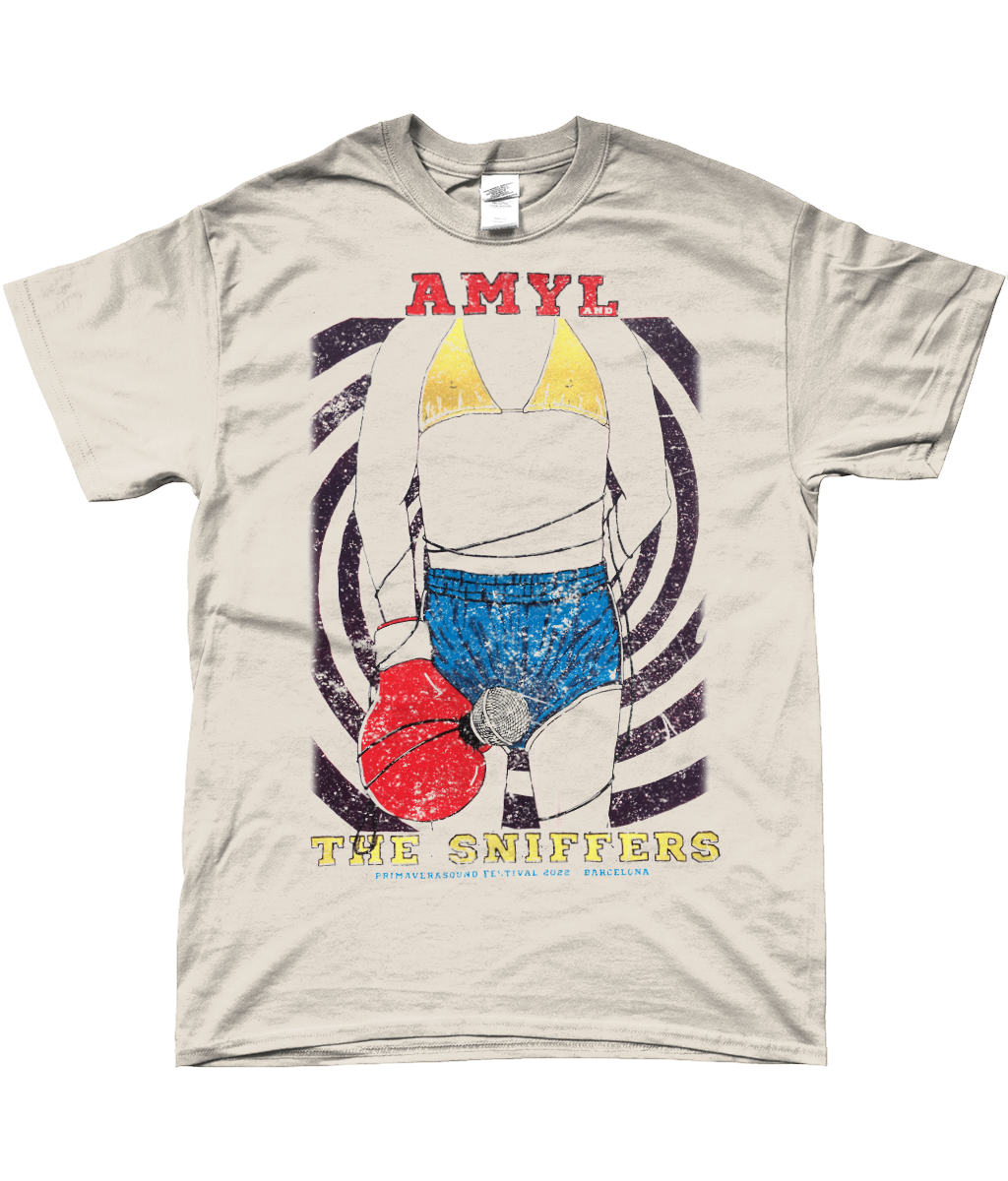 amyl and the sniffers primavera festival 2022 t-shirt