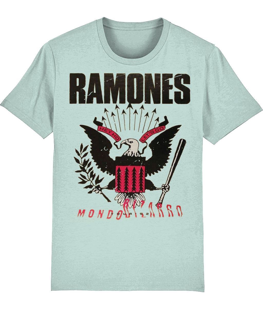 Ramones mondon bizarro tour 1992 organic, premium, soft feel t-shirt