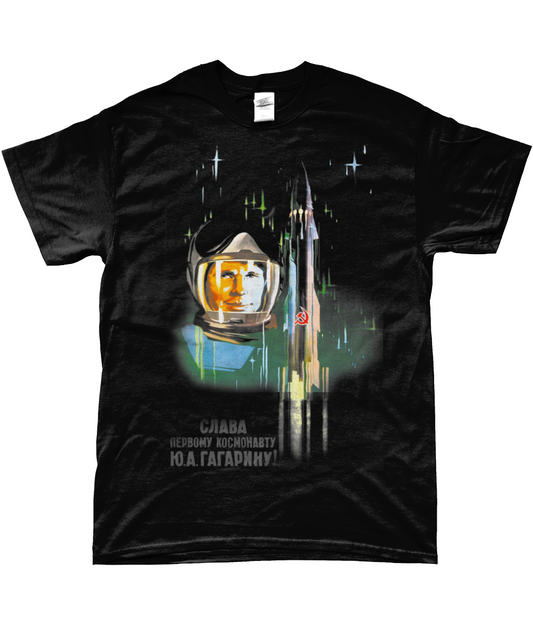 ussr space ship yuri gagarin t-shirt