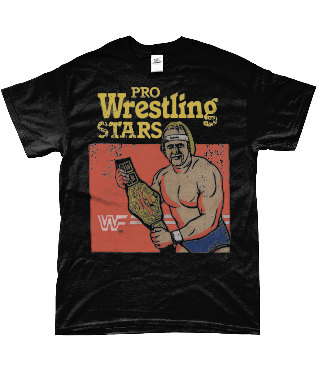 wwf pro wrestling stars t-shirt 1986 vintage