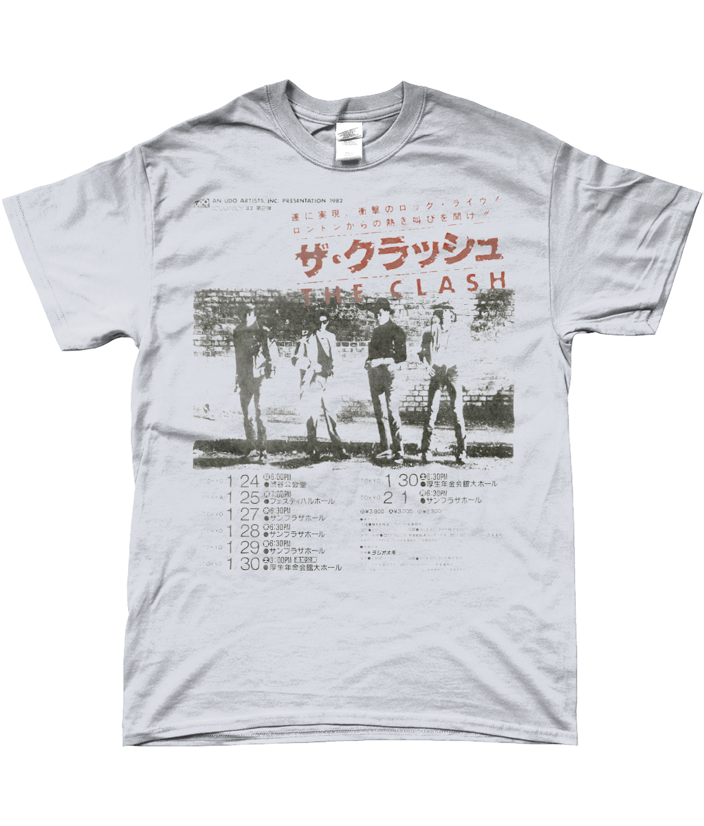 the clash japan tour 1980 t-shirt