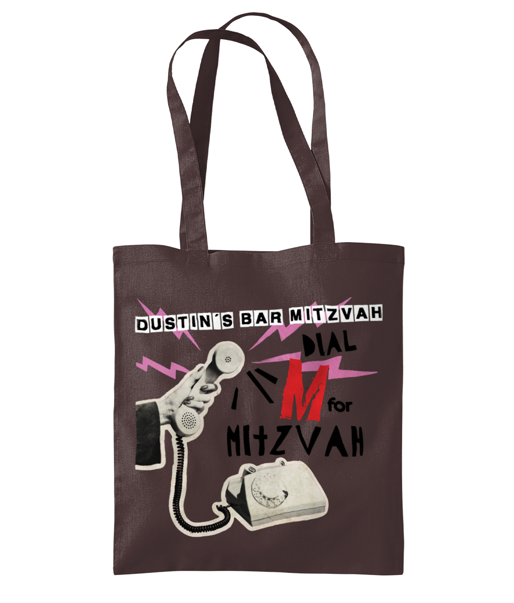 dial M for mitzvah tote bag