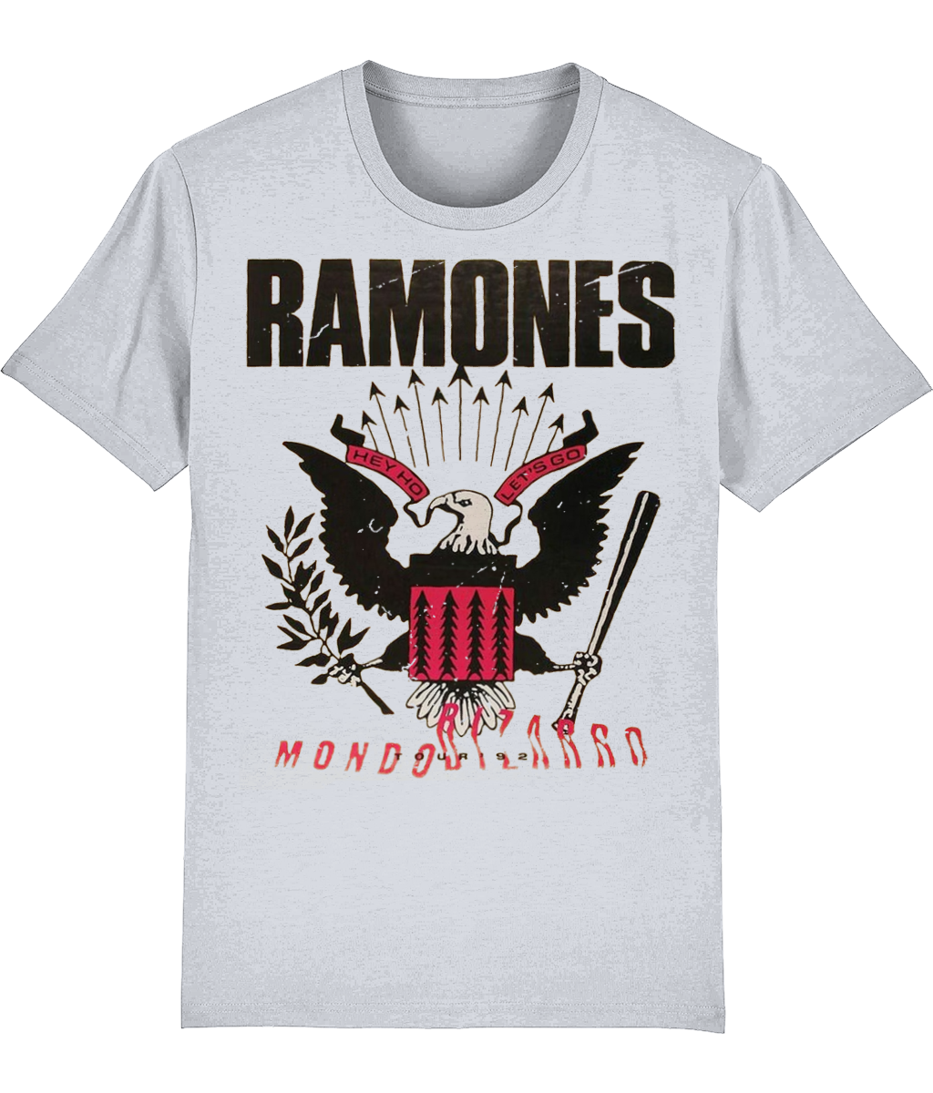 Ramones mondon bizarro tour 1992 organic, premium, soft feel t-shirt