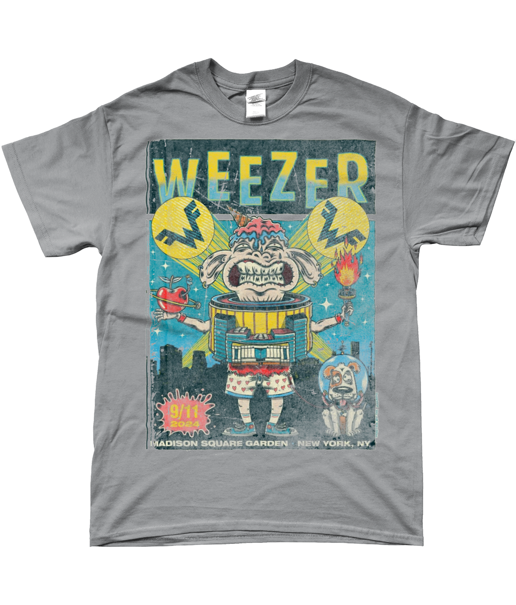 weezer live at maddison square garden NY t-shirt