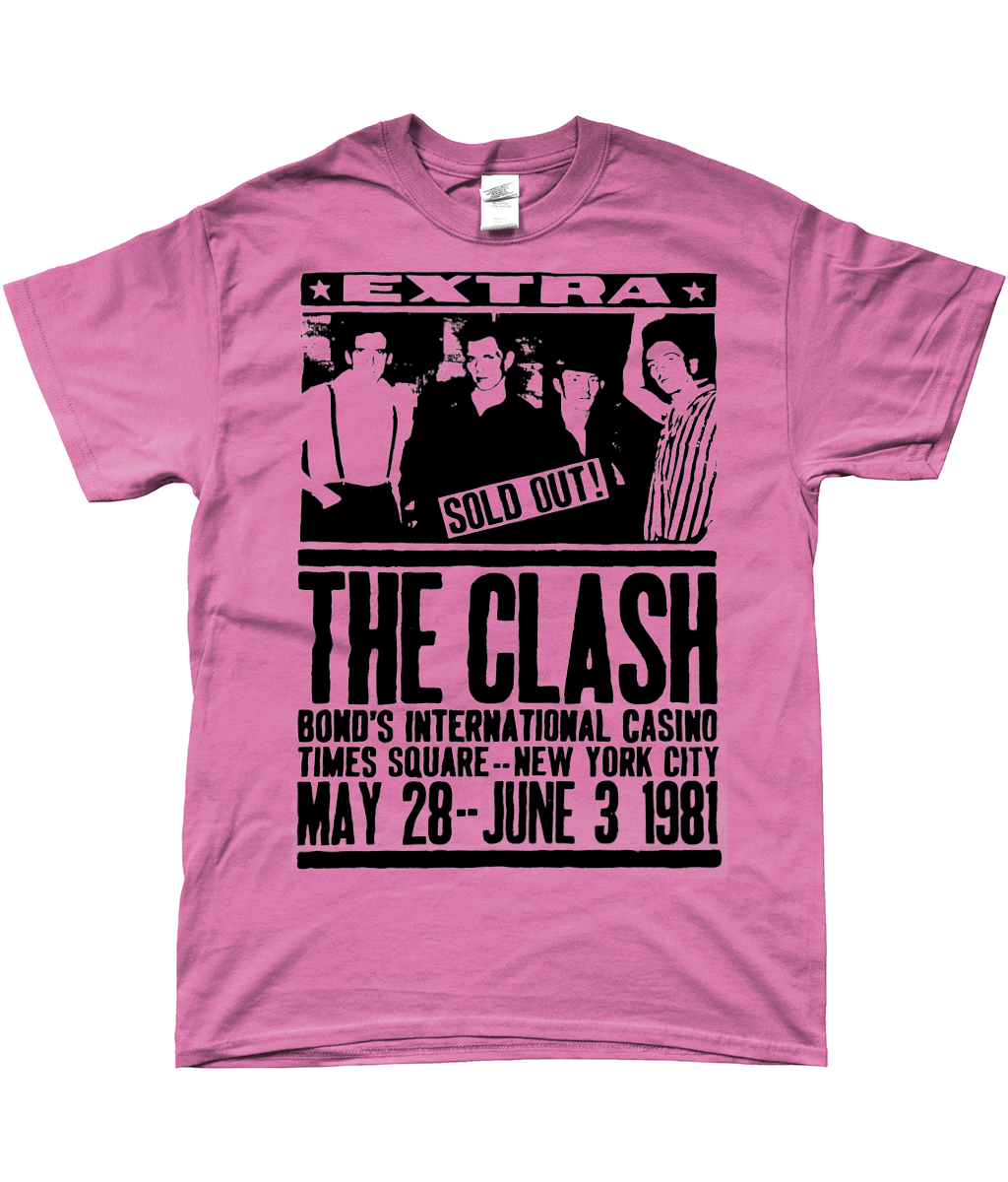 clash live 1981 t-shirt