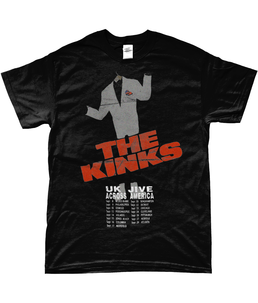 the kinks jive across america tour 1980 t-shirt