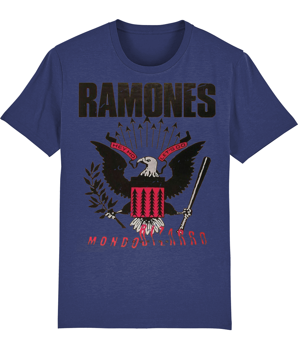 Ramones mondon bizarro tour 1992 organic, premium, soft feel t-shirt