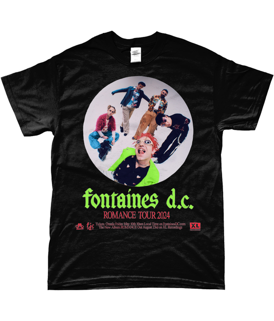 fontaines dc romance tour t-shirt