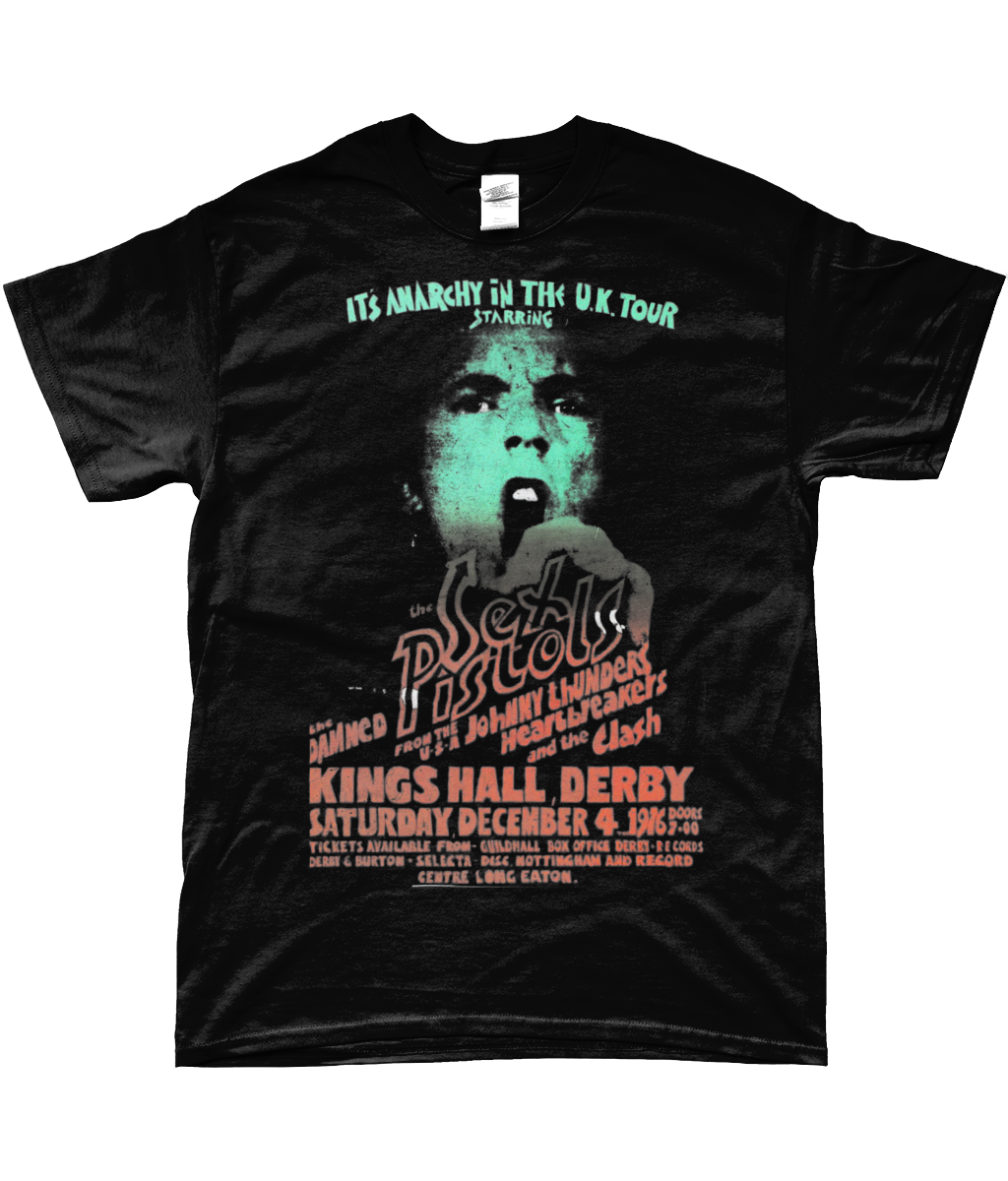 anarchy in the uk tour - the sex pistols, the damned , the clash & johnny thunders t-shirt