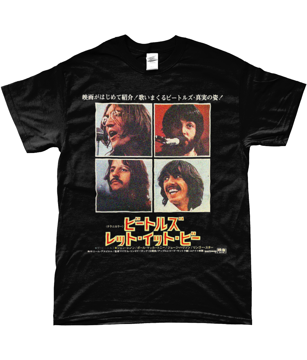 the beatles let it be japanese t-shirt