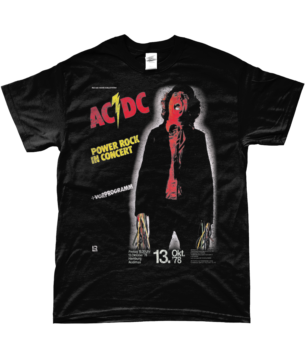 acdc 1978 germany t-shirt