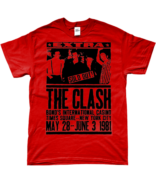 clash live 1981 t-shirt