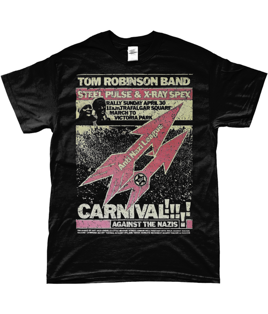 anti nazi league carnival rock against racism t-shirt