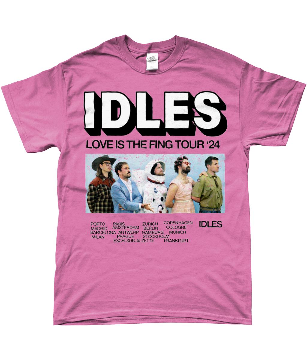 idles love is the fing tour t-shirt