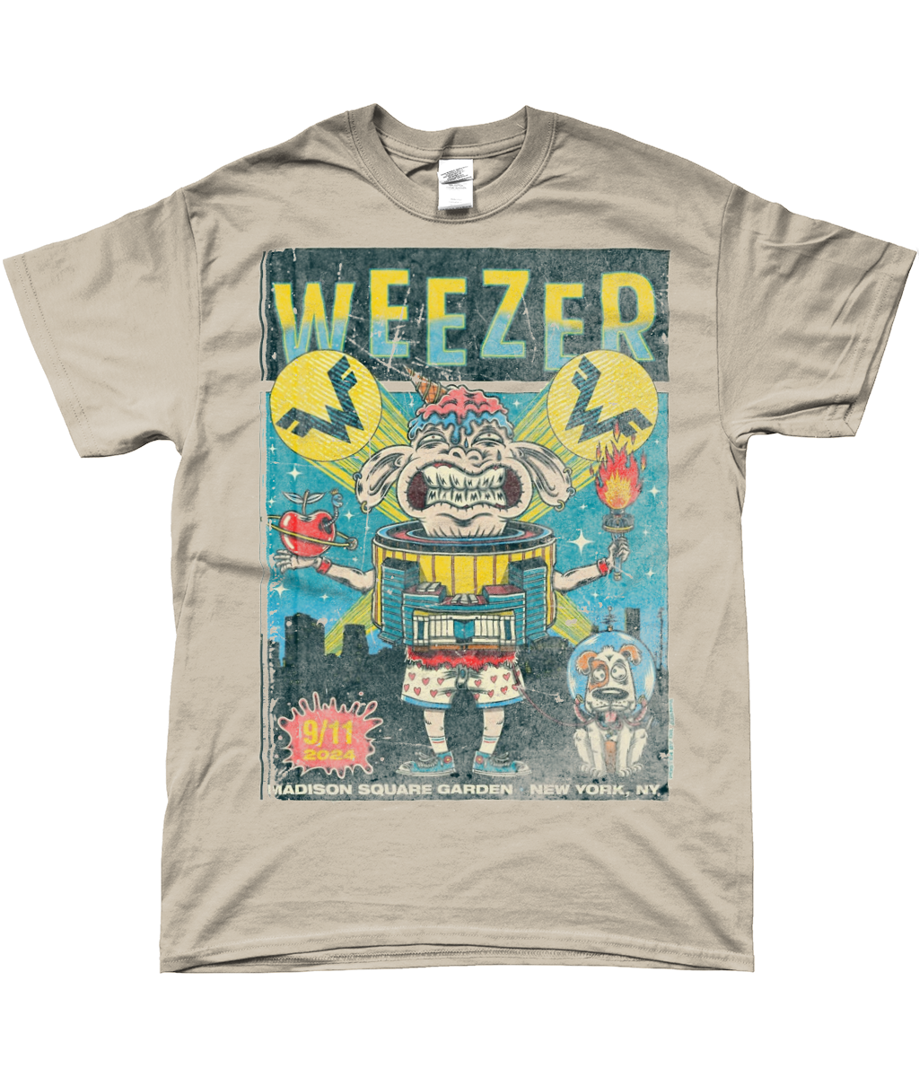 weezer live at maddison square garden NY t-shirt