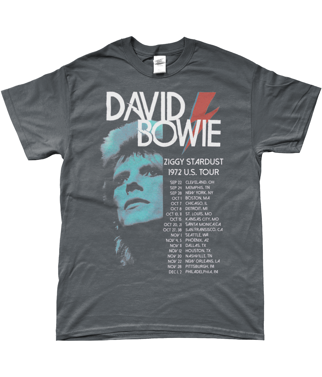 ziggy stardust david bowie tour 1972 t-shirt