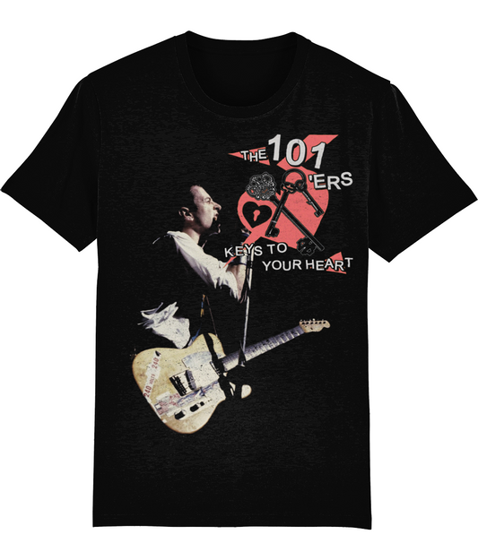 Joe strummer the 101'ers keys to my heart organic soft feel premium t-shirt
