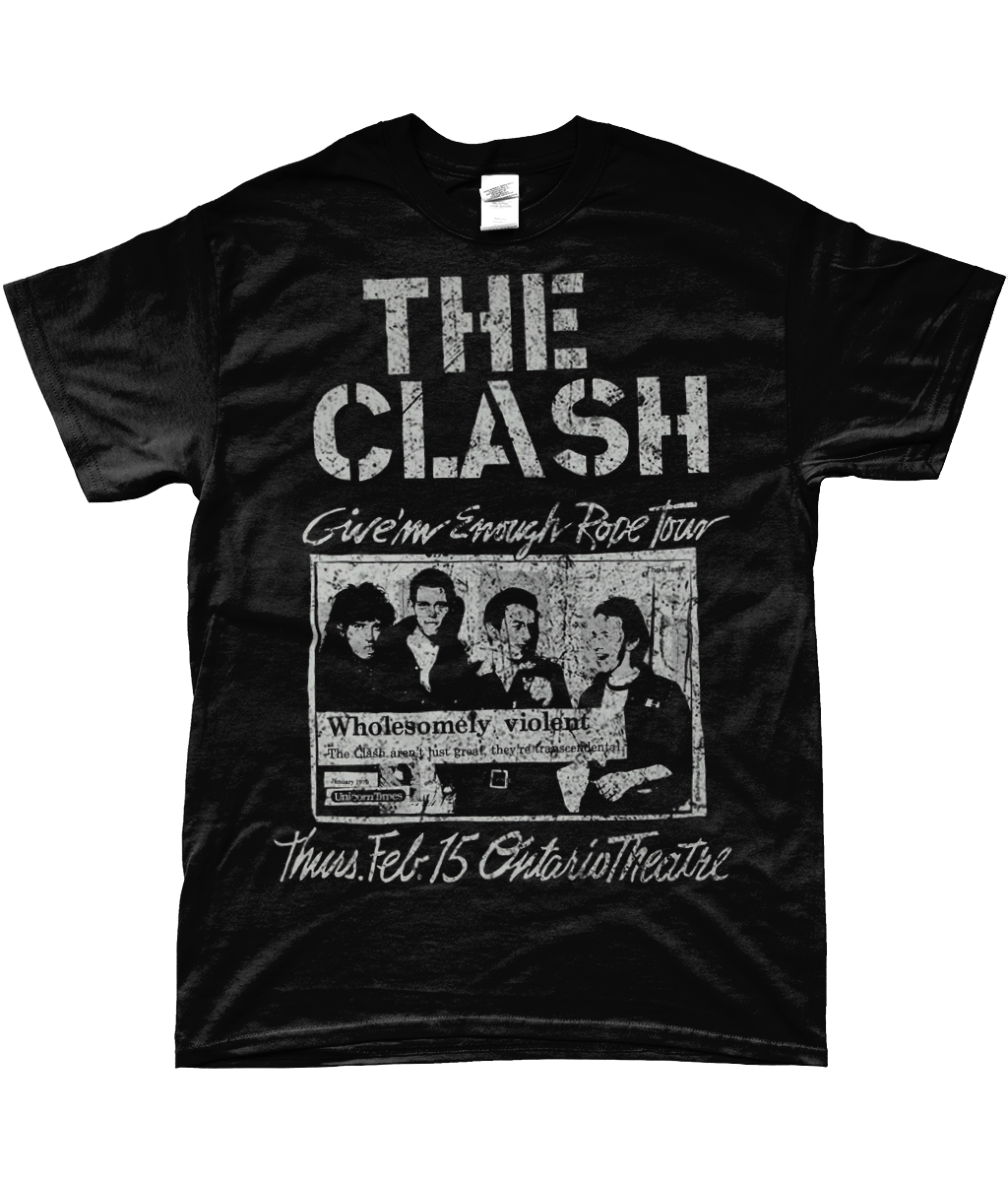 The clash give em enough rope tour t-shirtt-shirt