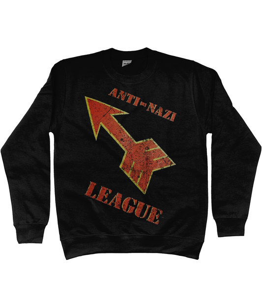 anti nazi league black sweatshirt