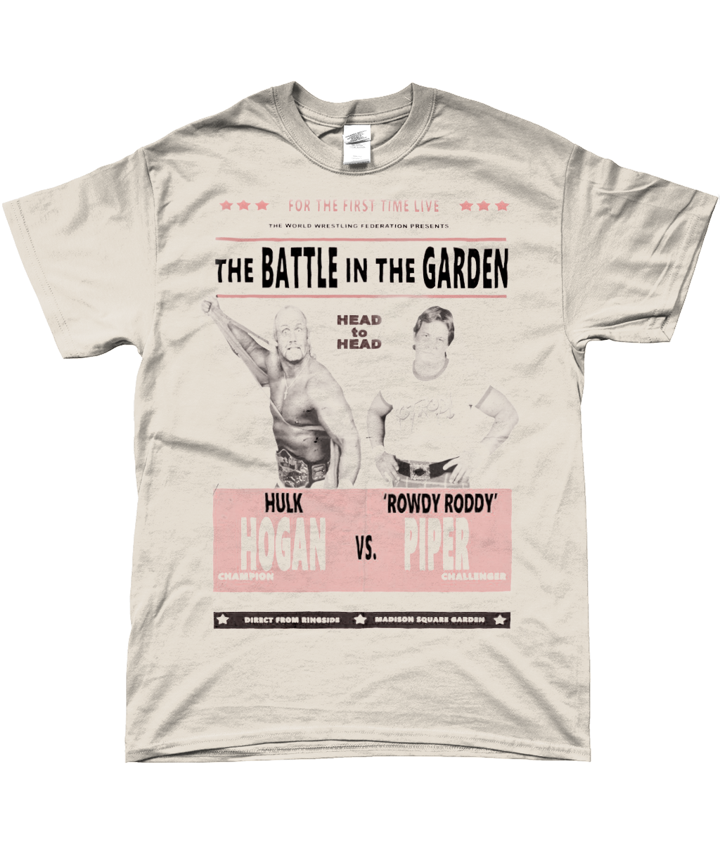 piper v hogan wwf maddison square garden t-shirt