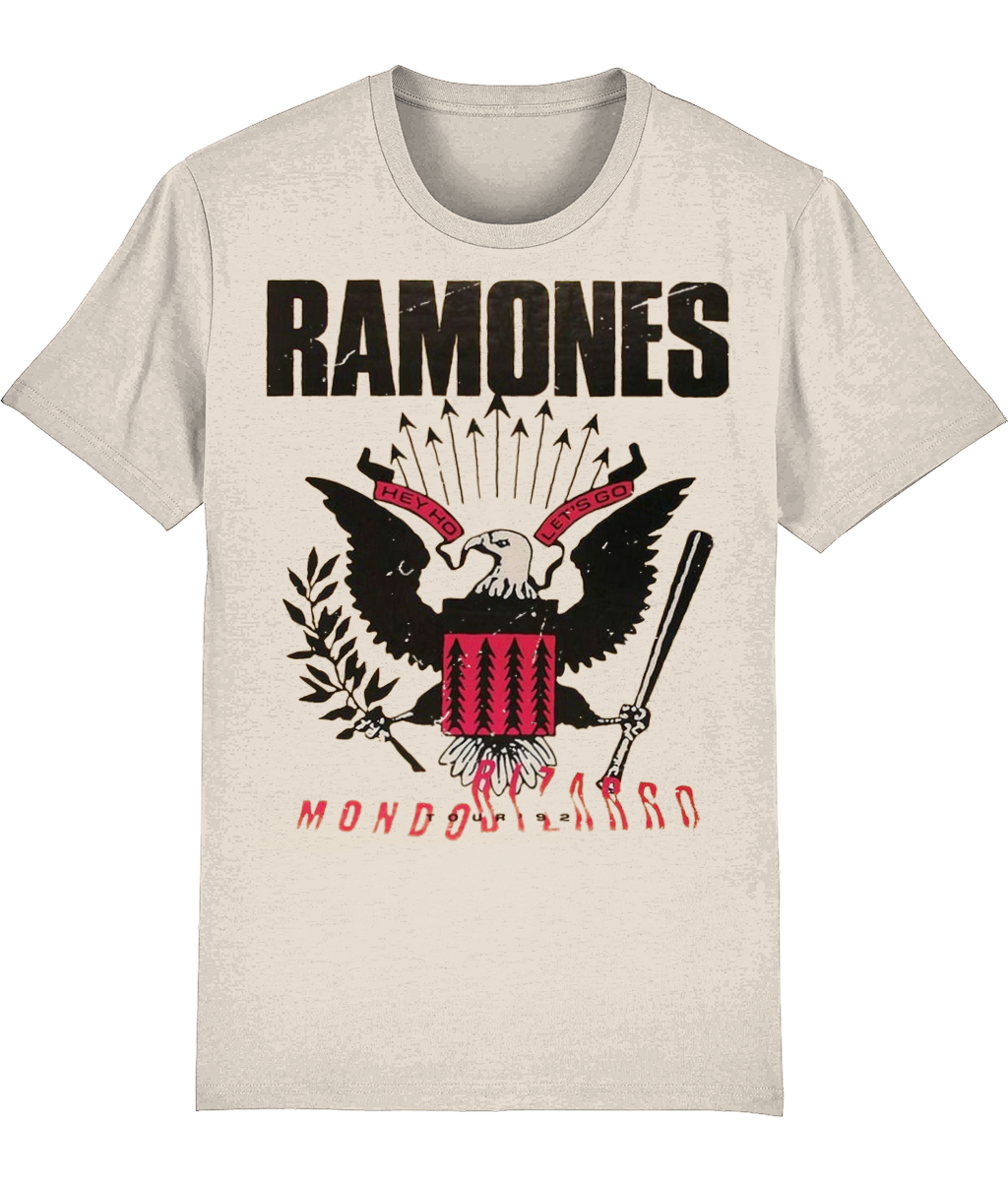 Ramones mondon bizarro tour 1992 organic, premium, soft feel t-shirt